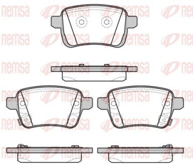 Колодки гальмівні дискові REMSA 1450.22