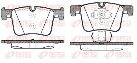 Колодка гальм. диск. BMW X3 20 DX, 20IX, BIS 10/11-, X3 35IX (F25) 2011 - передн. REMSA 1457.00