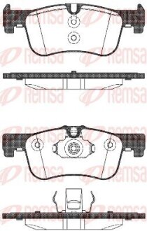 Колодки тормозные дисковые REMSA 1478.10