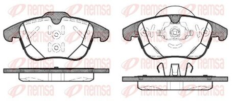 Колодки тормозные дисковые REMSA 1482.00