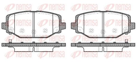 Колодки гальмівні дискові REMSA 1483.04
