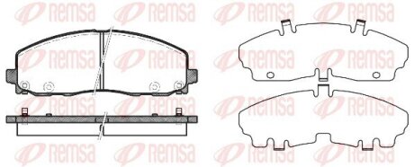 Колодки тормозные дисковые REMSA 1484.04