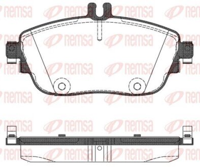 Колодки тормозные дисковые REMSA 1485.08