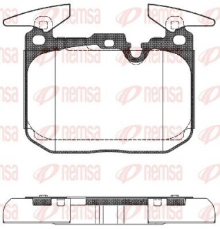 К-кт колодок перед. BMW 4 Series (F36)/2 Series (F23)/2 Series (F22)/3 Series (F34)/4 Series (F32)/4 Series (F33)/3 Series (F31)/1 Series (F20)/1 Series (F21)/3 Series (F30) (11-17) REMSA 1491.00