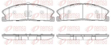 Колодки тормозные дисковые REMSA 1495.00