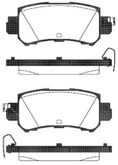 Колодка тормозов. диск. MAZDA CX-5 2.0 2011-, 2.2D 2012- задн. (выр-во) REMSA 1507.00