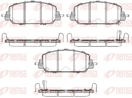 Колодки тормозные дисковые REMSA 1508.22