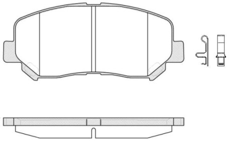 Колодка гальм. диск. MAZDA CX-5 2.0 2.2D 2011 - передн. REMSA 1513.02