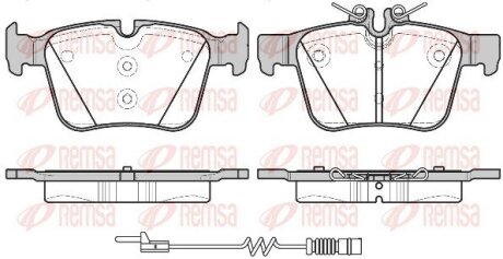 Колодки тормозные дисковые REMSA 1516.20