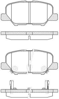 Колодка тормозов. диск. MAZDA 6 2.0 2.2D 2.5 2013 - задн. (выр-во) REMSA 1536.02