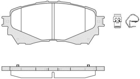 Колодка гальм. диск. MAZDA 6 2.0 2.2D 2.5 2013 - передн. REMSA 1538.04