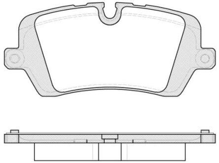 Колодка гальм. диск. RANGER ROVER 3.0, 3.0 TD, 5.0 07/13 - задн. REMSA 1541.00