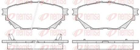 Колодки гальмівні дискові REMSA 1544.04