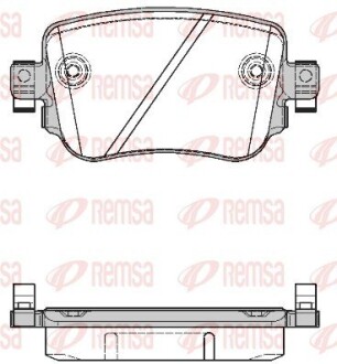 Колодки тормозные дисковые REMSA 1549.08