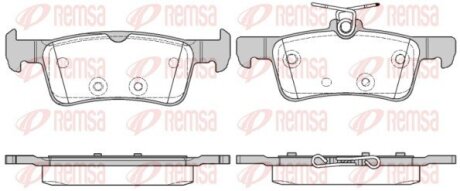 Колодки гальмівні дискові REMSA 1563.10