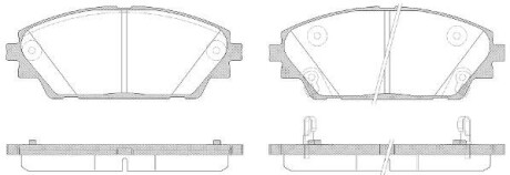 Колодка гальм. диск. Mazda3 1.5/2.0/2.2 13 передня. REMSA 1569.02