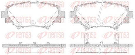 Колодки гальмівні дискові REMSA 1570.02