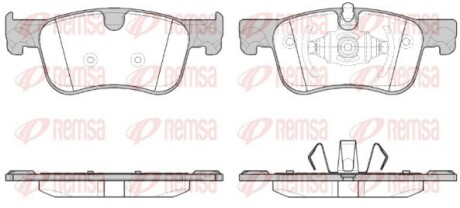 Колодка гальм. диск. CITROEN C4 (09/13-) передн. REMSA 1580.00