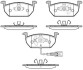 Колодка гальм. диск. SKODA OCTAVIA (5E3) (5E5) (11/12-); VW GOLF VII (11/12-) передн. REMSA 1601.01 (фото 1)