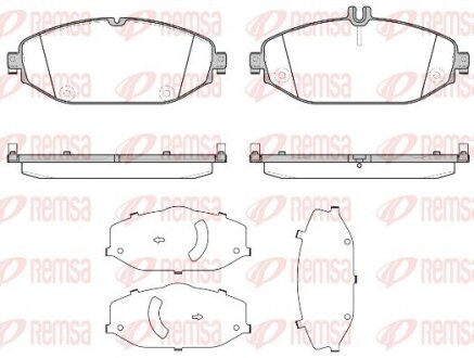Колодки тормозные дисковые REMSA 1618.00