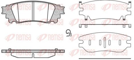 Колодки гальмівні дискові REMSA 1636.00