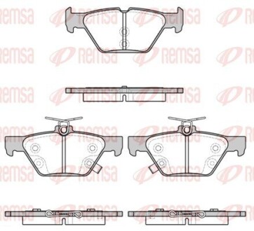 Колодки тормозные дисковые REMSA 1638.02