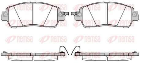 Колодки гальмівні дискові REMSA 1656.04