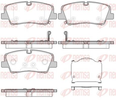 Колодки тормозные дисковые REMSA 1687.00