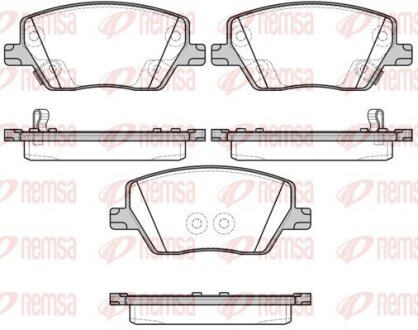 Колодки гальмівні дискові REMSA 1695.02