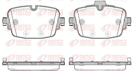Колодки гальмівні дискові REMSA 1739.00