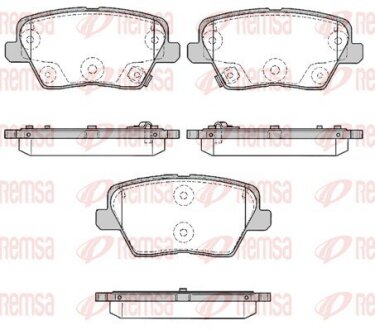 Колодки гальмівні дискові REMSA 1784.02