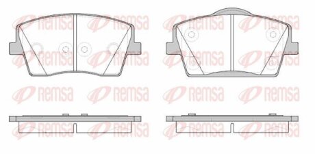 Колодки гальмівні дискові REMSA 1823.00