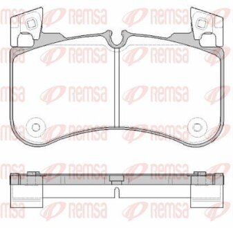 Колодки тормозные дисковые (комплект 4 шт.)) REMSA 1831.00