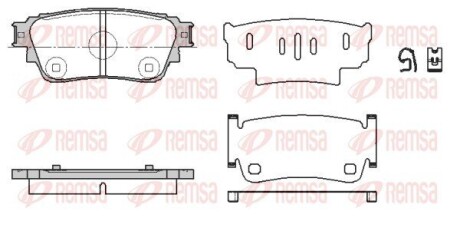 КОЛОДКИ ТОРМ ЗАДН ДИСК REMSA 1861.00