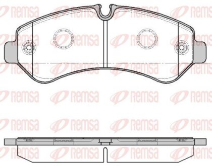 Колодки тормозные дисковые (комплект 4 шт.)) REMSA 1866.00