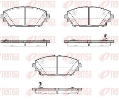КОЛОДКИ ТОРМ ПЕРЕДН REMSA 1900.02