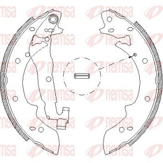 Колодки тормозные барабанные REMSA 4027.02