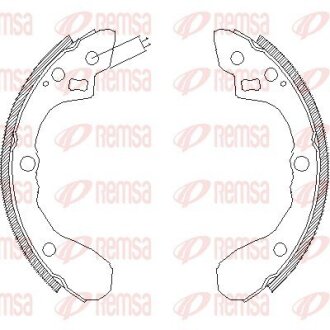 Колодки тормозные барабанные REMSA 4060.00