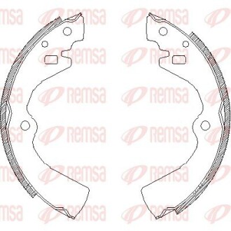 Колодки гальмівні барабанні REMSA 4127.00