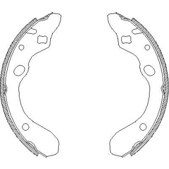Колодки гальмівні барабанні REMSA 4147.00