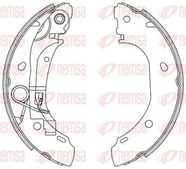 Колодка гальм. барабан. CITROEN JUMPER 2.0-2.8 02-, FIAT DUCATO, PEUGEOT BOXER задн. REMSA 4163.00