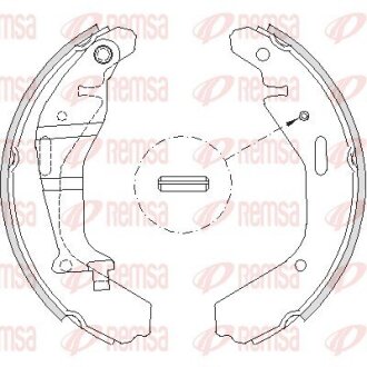 Колодки гальмівні барабанні REMSA 4202.00