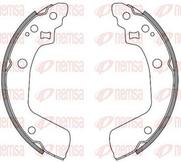 Колодки гальмівні барабанні REMSA 4241.00