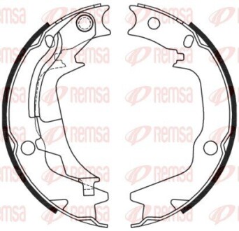 Колодки гальмівні барабанні REMSA 4244.00