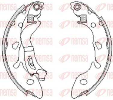 Колодки тормозные барабанные REMSA 4249.00