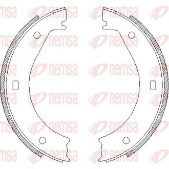 Колодки гальмівні барабанні REMSA 4404.00