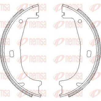 Колодки гальмівні барабанні REMSA 4406.00