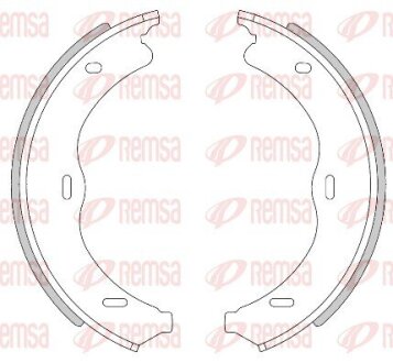Колодки тормозные барабанные (комплект 4 шт.)) REMSA 4469.00