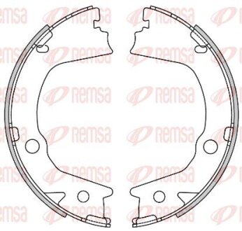 Колодки гальмівні барабанні REMSA 4602.00
