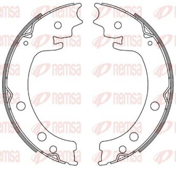 Колодки гальмівні барабанні REMSA 4629.00